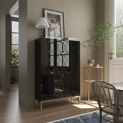 Shoe Organizer 24 Pairs Wood Shoe Storage Cabinet with Drawers