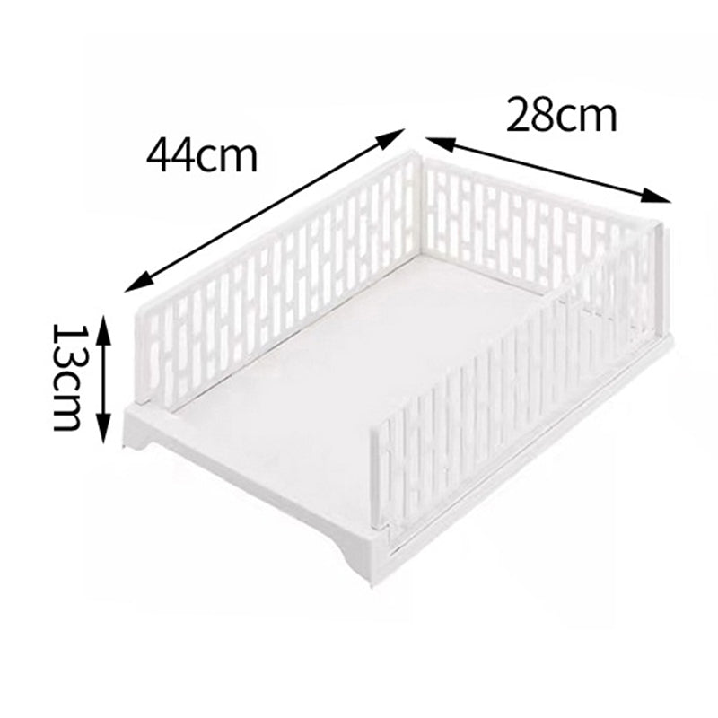 Wardrobe Storage Layered Partition Wardrobe Storage Box | Everyday Home Deal