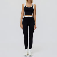 Contrast Nude Yoga Suit Thread