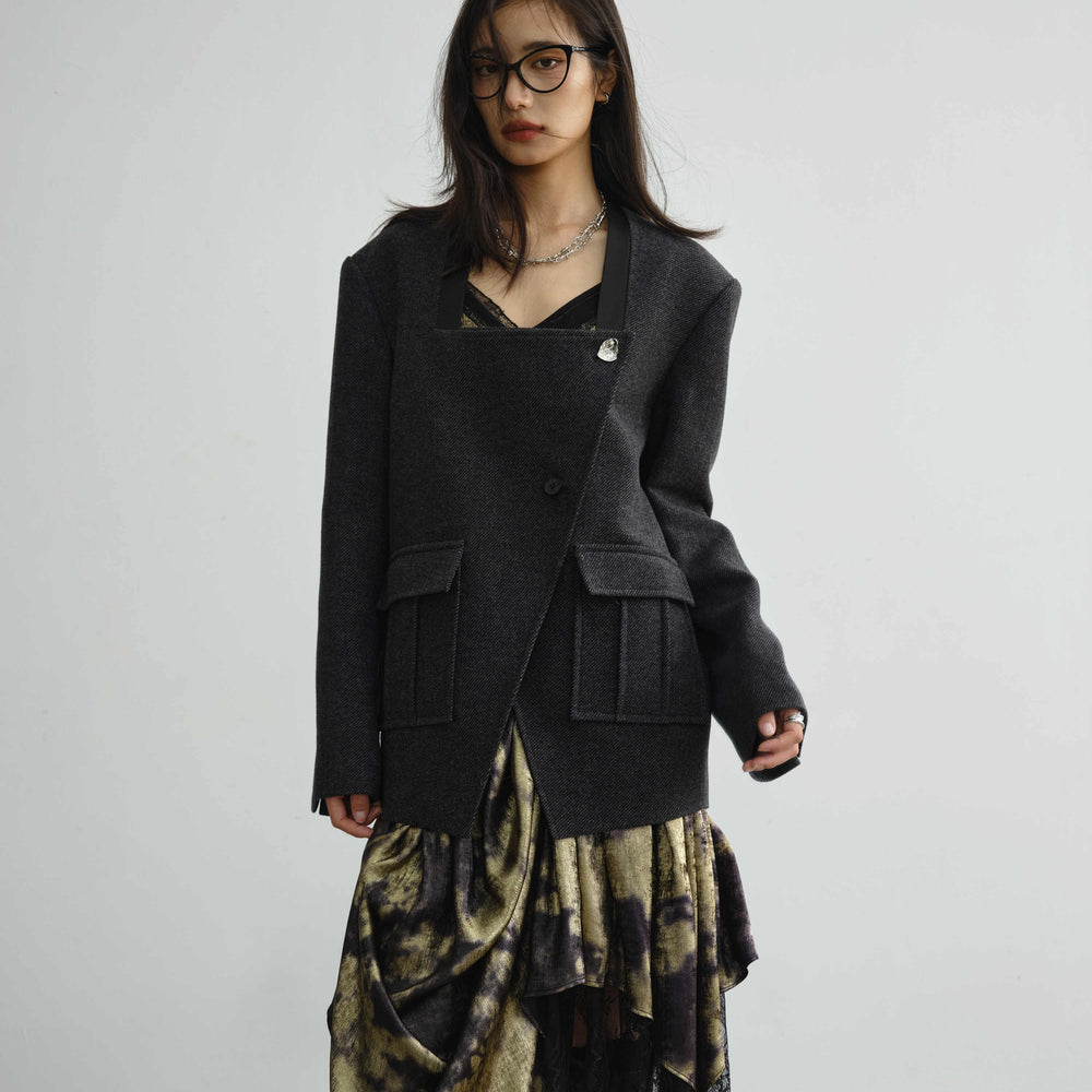 Pocket Profile Wild Woolen Coat - Best Clothing Deal | Everyday Home Deal