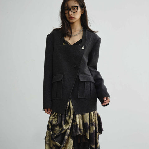 Pocket Profile Wild Woolen Coat - Best Clothing Deal | Everyday Home Deal