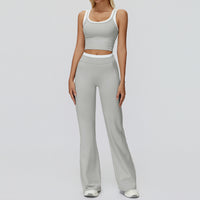 Contrast Nude Yoga Suit Thread