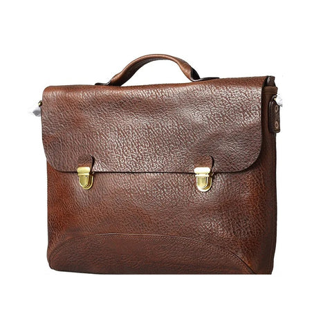 Men's Genuine Leather Handmade Retro Handbag - Premium Apparel Deal | Everyday Home Deal