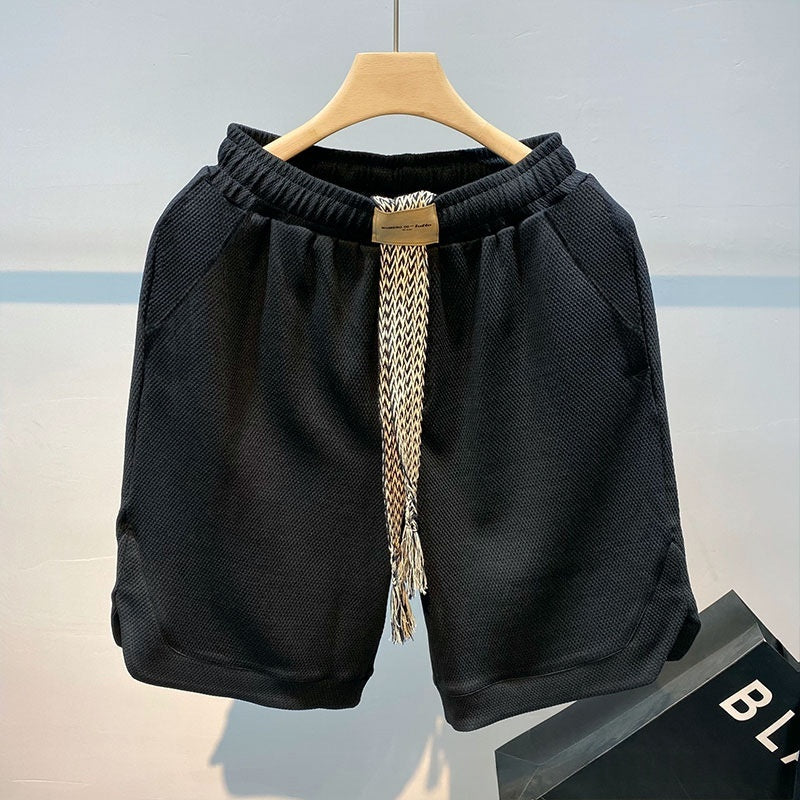 Waffle-Weave Casual Shorts For Men