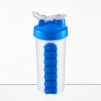 Portable Water Bottle with 7-Day Medicine Pill Organizer for Travel | Everyday Home Deal