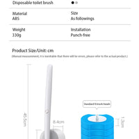 Disposable Toilet Accessory – Brush Without Dead