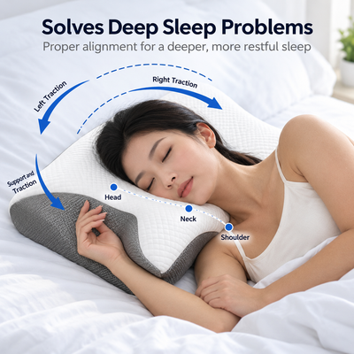 Contour Memory Foam Pillow – Side Back Sleepers