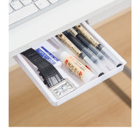 Hole-free Hidden Drawer Storage Box – Under Desk