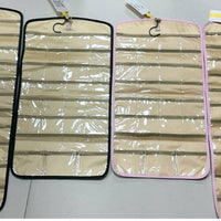 Hanging Jewelry Storage Bag – Double-sided Foldableable Metal