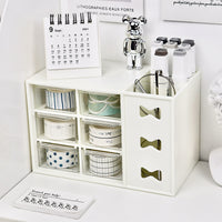 Six-grid Dustproof Drawer Storage Box – Stationery Jewelry 12-grid