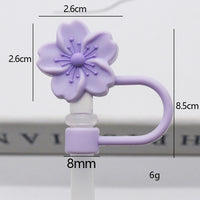 10mm Begonia Flower Reusable Straws – Cap Stanley Water