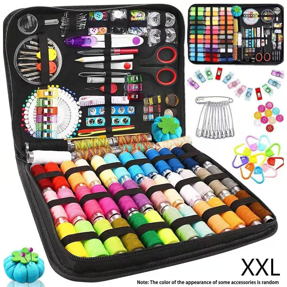 Portable Sewing Kit 226-Piece Set Household Tools Box