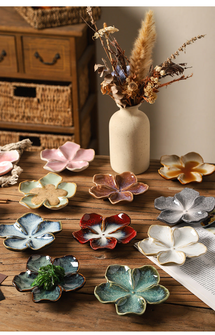 Dish Multi-color Kiln-turned Plate