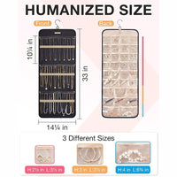 Hanging Jewelry Storage Bag – Double-sided Foldableable Metal