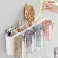 Wall-mounted Toothbrush Holder – Toilet Non-perforated Toothpaste
