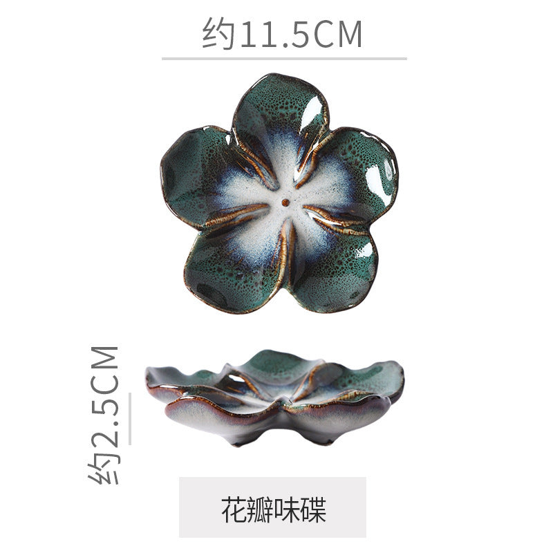 Dish Multi-color Kiln-turned Plate