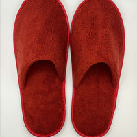 Of Disposable Solid Color Coral Plush Slippers