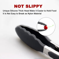 Clip Kitchen Barbecue Food Tongs – Silicone Anti-scalding Bread