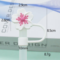 10mm Begonia Flower Reusable Straws – Cap Stanley Water