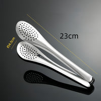 Clip Kitchen Barbecue Food Tongs – Silicone Anti-scalding Bread