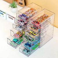 Domeka Transparent Display Stand – Drawer Alloy Car