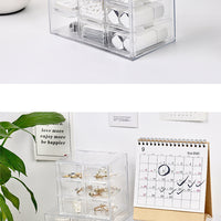 Grid Dustproof Drawer Storage Box – Stationery Jewelry Cosmetics