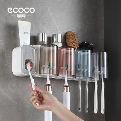 Wall-mounted Toothbrush Holder – Toilet Non-perforated Toothpaste