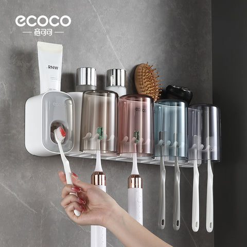 Wall-mounted Toothbrush Holder – Toilet Non-perforated Toothpaste