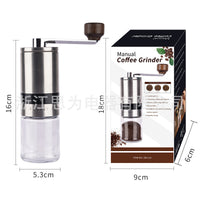 Portable Coffee Grinder Manual Stainless Steel Hand-Cranked
