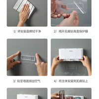 Wall-mounted Toothbrush Holder – Toilet Non-perforated Toothpaste