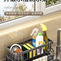 Kitchen Sink Organiser – Drain Rack Faucet
