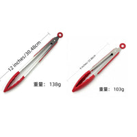 Clip Kitchen Barbecue Food Tongs – Silicone Anti-scalding Bread