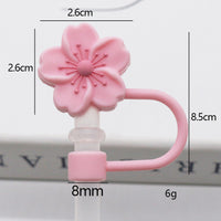 10mm Begonia Flower Reusable Straws – Cap Stanley Water