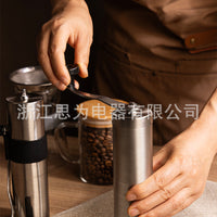 Portable Coffee Grinder Manual Stainless Steel Hand-Cranked