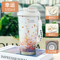 Water Cup Thermos Coffee – Double-layer Car Smart