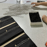Hanging Jewelry Storage Bag – Double-sided Foldableable Metal