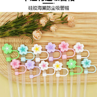 10mm Begonia Flower Reusable Straws – Cap Stanley Water