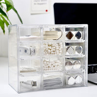 Grid Dustproof Drawer Storage Box – Stationery Jewelry Cosmetics