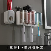 Wall-mounted Toothbrush Holder – Toilet Non-perforated Toothpaste