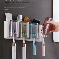 Wall-mounted Toothbrush Holder – Toilet Non-perforated Toothpaste