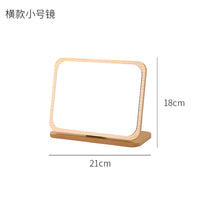 Wooden Folding Desktop Makeup – Mirror Beauty Dressing