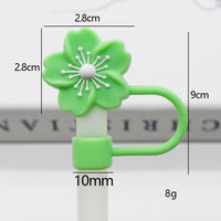 10mm Begonia Flower Reusable Straws – Cap Stanley Water