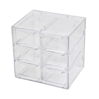 Six-grid Dustproof Drawer Storage Box – Stationery Jewelry 12-grid