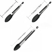 Clip Kitchen Barbecue Food Tongs – Silicone Anti-scalding Bread
