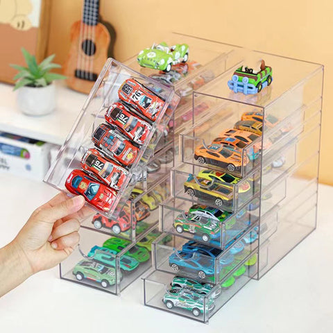 Domeka Transparent Display Stand – Drawer Alloy Car