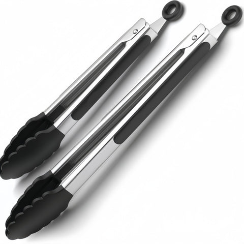 Clip Kitchen Barbecue Food Tongs – Silicone Anti-scalding Bread