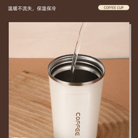 Water Cup Thermos Coffee – Double-layer Car Smart
