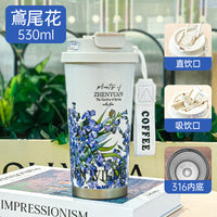 Water Cup Thermos Coffee – Double-layer Car Smart