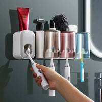 Wall-mounted Toothbrush Holder – Toilet Non-perforated Toothpaste