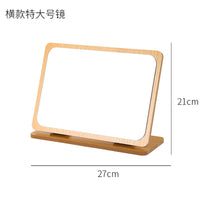 Wooden Folding Desktop Makeup – Mirror Beauty Dressing
